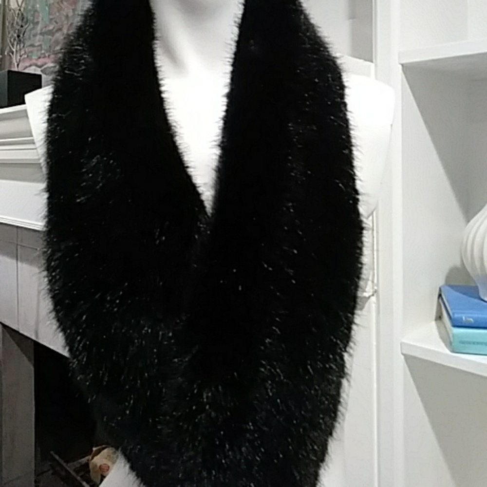 🌼 luxurious mink collar-scarf-wrap - Picture 2 of 7